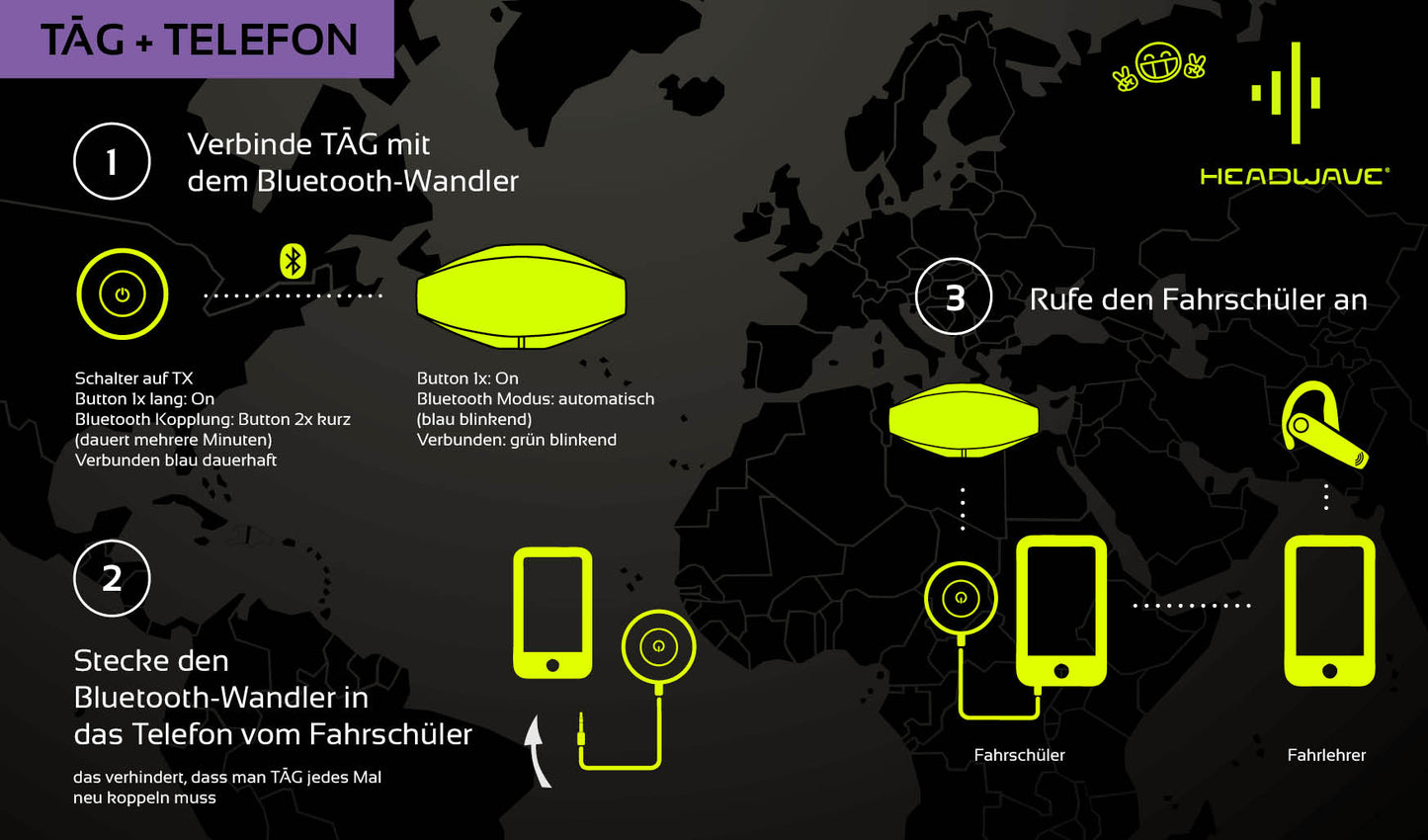 Driving school TĀG 2.0 - for motorcycle helmets