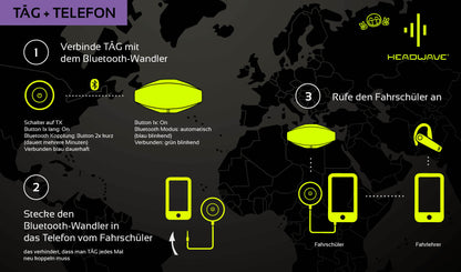 Driving school TĀG 2.0 - for motorcycle helmets